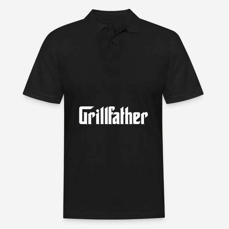BBQ Grillen - Männer Poloshirt - Schwarz