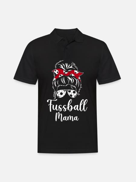 Fussball Mama - Männer Poloshirt - Schwarz
