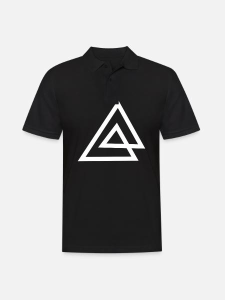 Symbol Triangle - Men's Polo Shirt - black