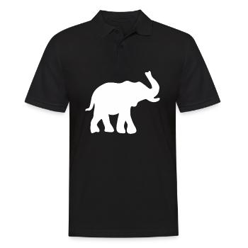 Elephant Savannah Thick-skinned - Men's Polo Shirt - black - Front - Kai (181cm)