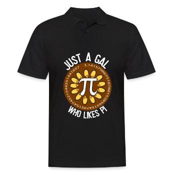Just a Gal who likes Pi - Men's Polo Shirt - black - Front - Kai (181cm)