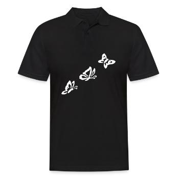 Papillon Spring Attitude à la vie - Polo Homme - noir - Devant - Kai (181cm)