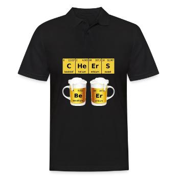 Tableau périodique de la bière - Polo Homme - noir - Devant - Kai (181cm)