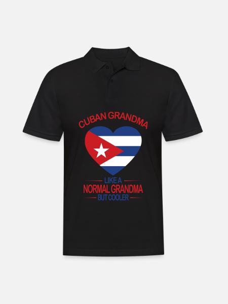Kubanische Flagge - Männer Poloshirt - Schwarz