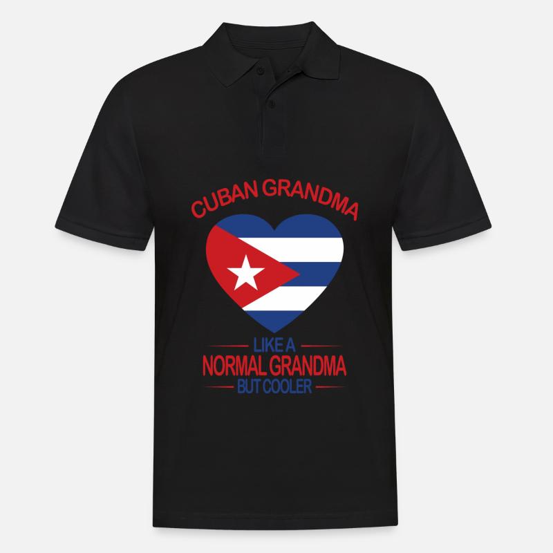 Kubanische Flagge - Männer Poloshirt - Schwarz