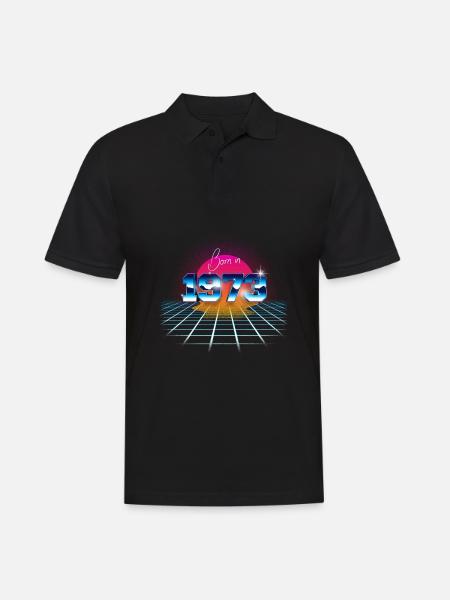 Born in 1973 - Men's Polo Shirt - black