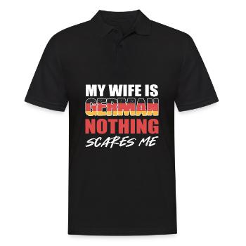 Germany - Men's Polo Shirt - black - Front - Kai (181cm)