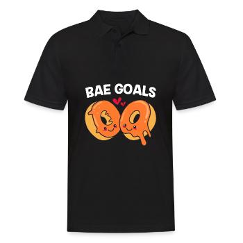 Bagel - Men's Polo Shirt - black - Front - Kai (181cm)