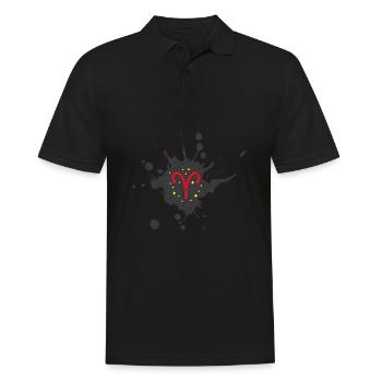 Signe du zodiaque Bélier - Polo Homme - noir - Devant - Kai (181cm)