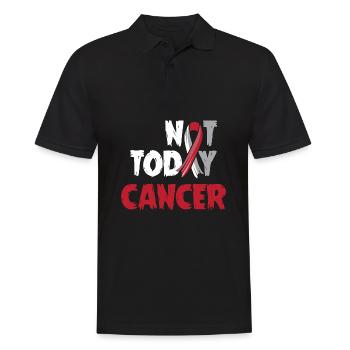 Cancer du larynx Un cancer survivant du cancer pue - Polo Homme - noir - Devant - Kai (181cm)