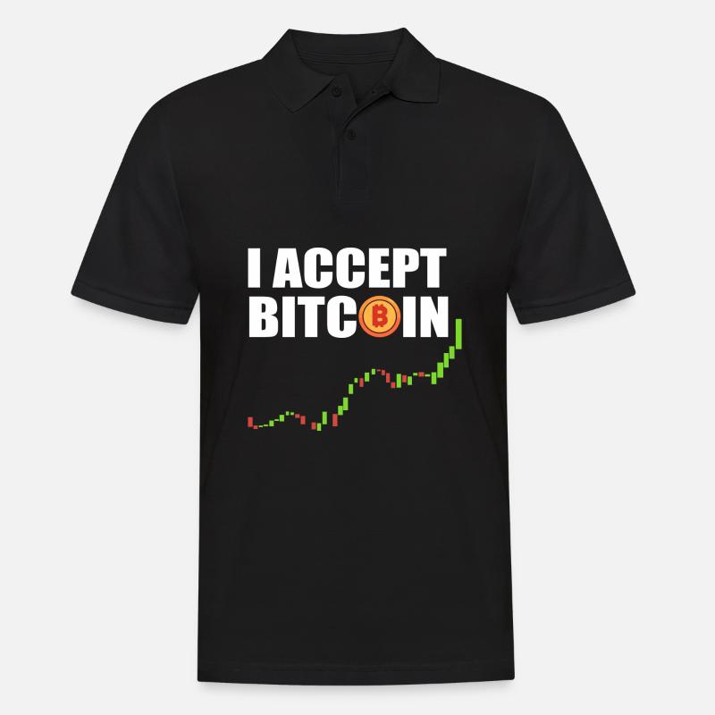 Bitcoin - Männer Poloshirt - Schwarz
