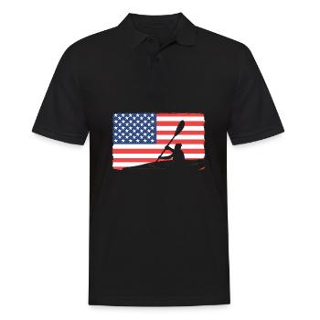 Kayaking Kayaking Canoeing Canoeing - Men's Polo Shirt - black - Front - Kai (181cm)