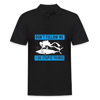 Dive - Men's Polo Shirt - black - Front - Kai (181cm)