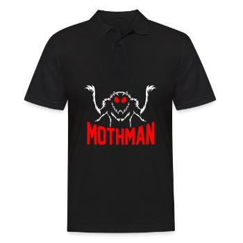 Mothman - Men's Polo Shirt - black - Front - Kai (181cm)