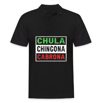Latina Mutter - Männer Poloshirt - Schwarz - Vorne - Kai (181cm)