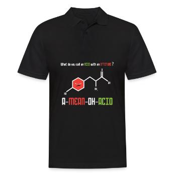 Professeur de chimie Chimie Chimiste Acide - Polo Homme - noir - Devant - Kai (181cm)