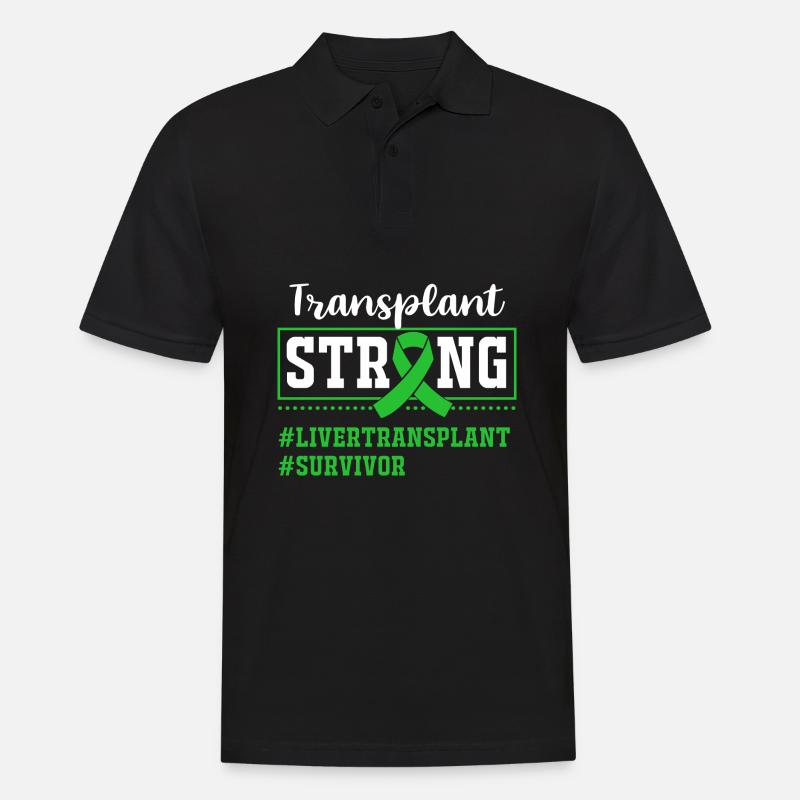 Lebererkrankung - Männer Poloshirt - Schwarz