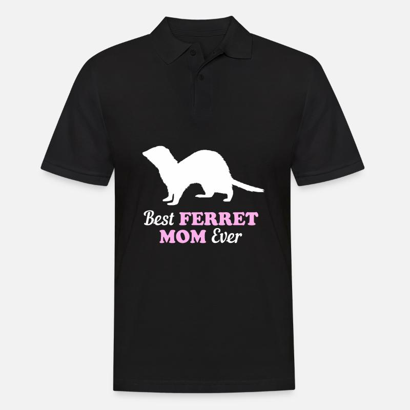 Frettchen - Männer Poloshirt - Schwarz