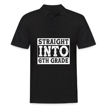 6. Klasse - Männer Poloshirt - Schwarz - Vorne - Kai (181cm)