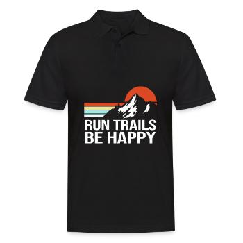 Trail running - Polo Homme - noir - Devant - Kai (181cm)