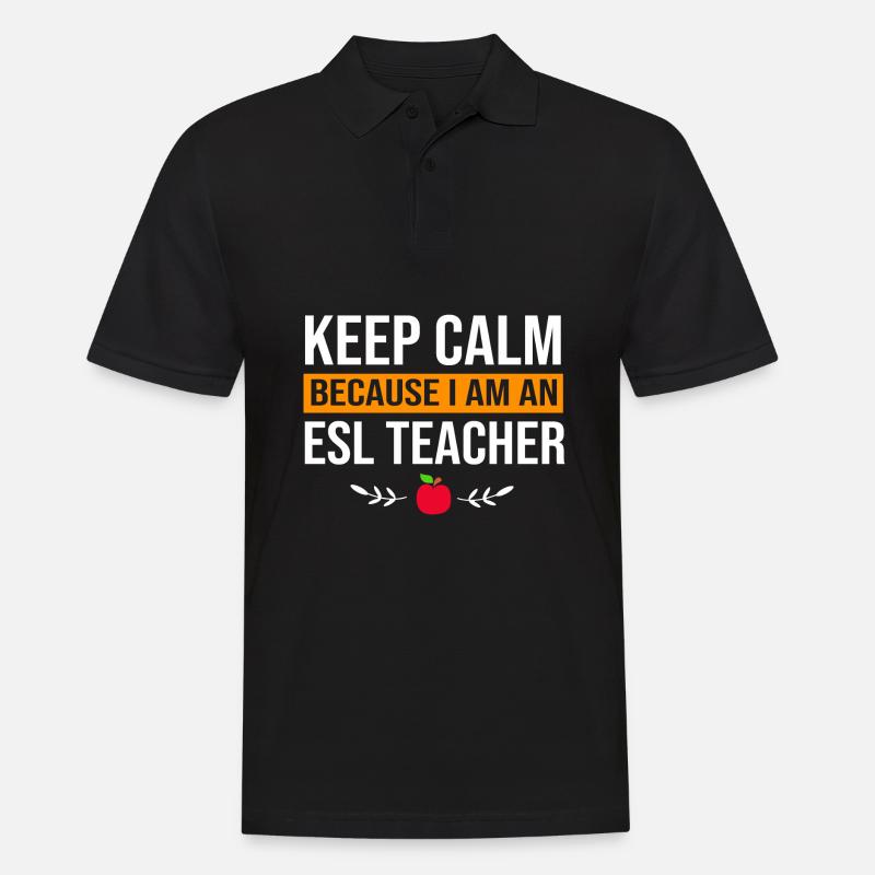 Professeur d’anglais Professeur d’anglais - Polo Homme - noir