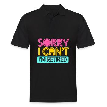 Retirement 2025 Pensioner Pension Pensioner - Men's Polo Shirt - black - Front - Kai (181cm)
