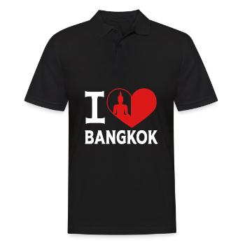 Thailand Bangkok - Men's Polo Shirt - black - Front - Kai (181cm)