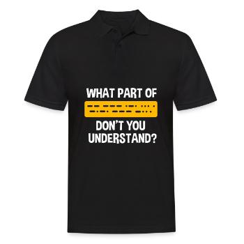 Amateurfunk Radio - Männer Poloshirt - Schwarz - Vorne - Kai (181cm)