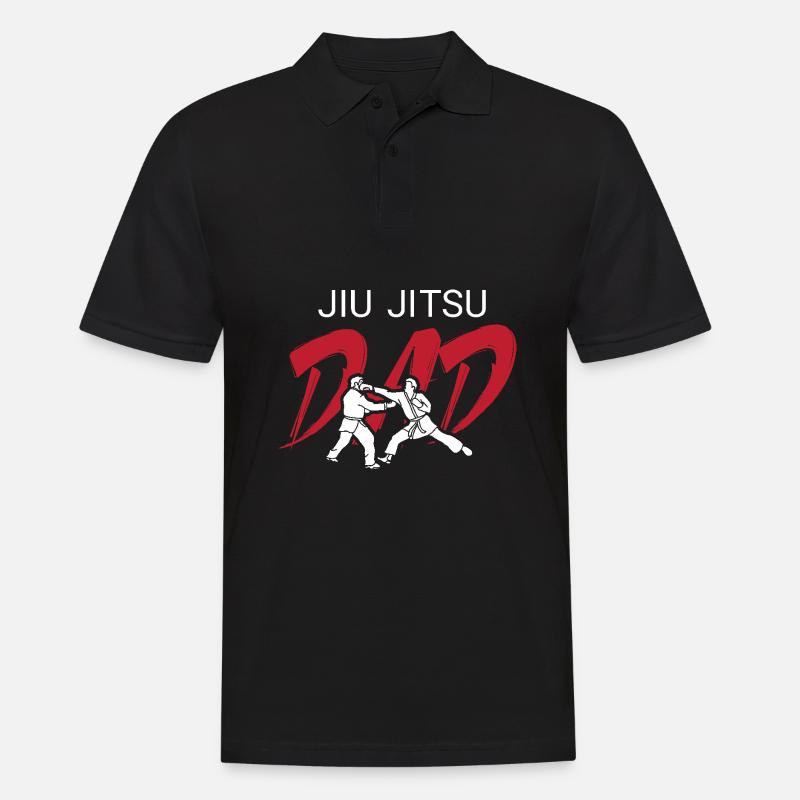 Jiu Jitsu Selbstverteidigung - Männer Poloshirt - Schwarz