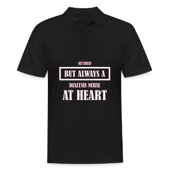 Dialyse Krankenschwester - Männer Poloshirt - Schwarz - Vorne - Kai (181cm)