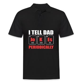 Dad Joke Father's Day Funny Sayings - Men's Polo Shirt - black - Front - Kai (181cm)