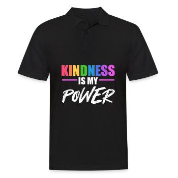 Bullying - Men's Polo Shirt - black - Front - Kai (181cm)