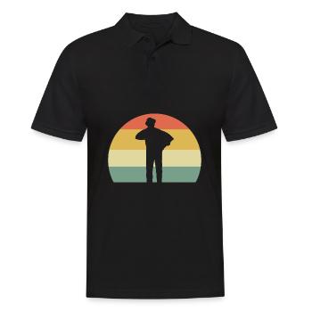 Accordéon - Polo Homme - noir - Devant - Kai (181cm)