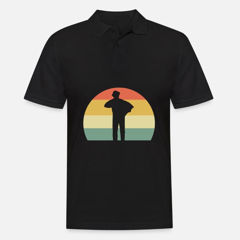 Fisarmonica - Polo da uomo - nero