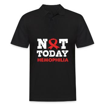 Hémophilie Hémophilie Hémophilie - Polo Homme - noir - Devant - Kai (181cm)