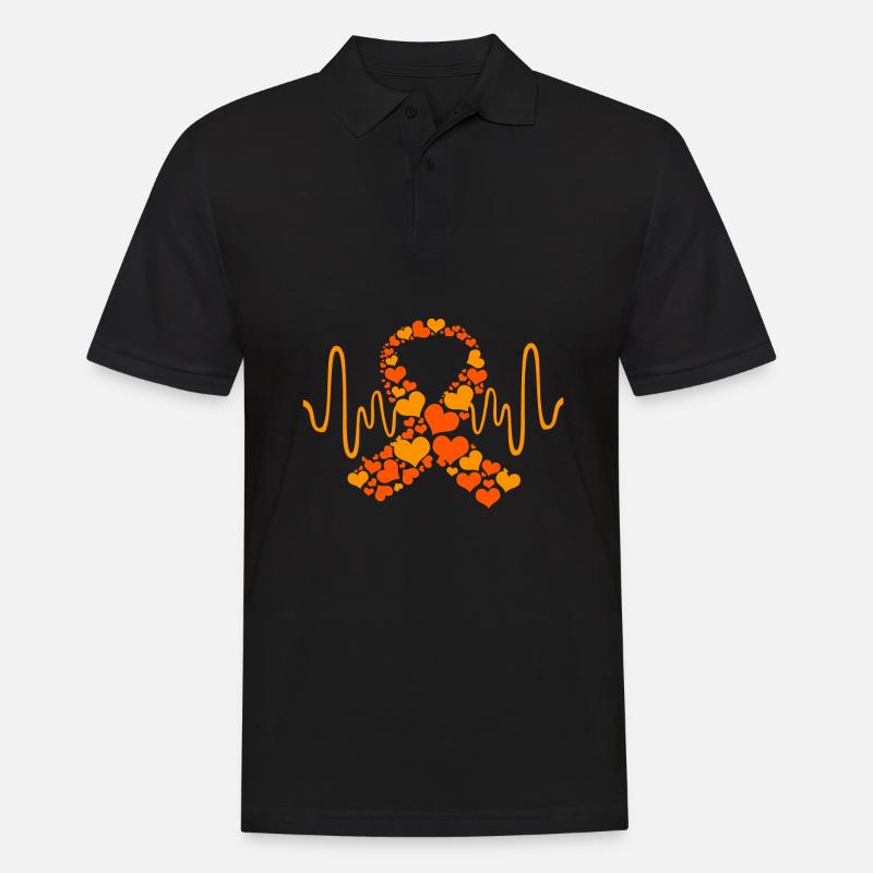 Sensibilisation à la leucémie - Polo Homme - noir