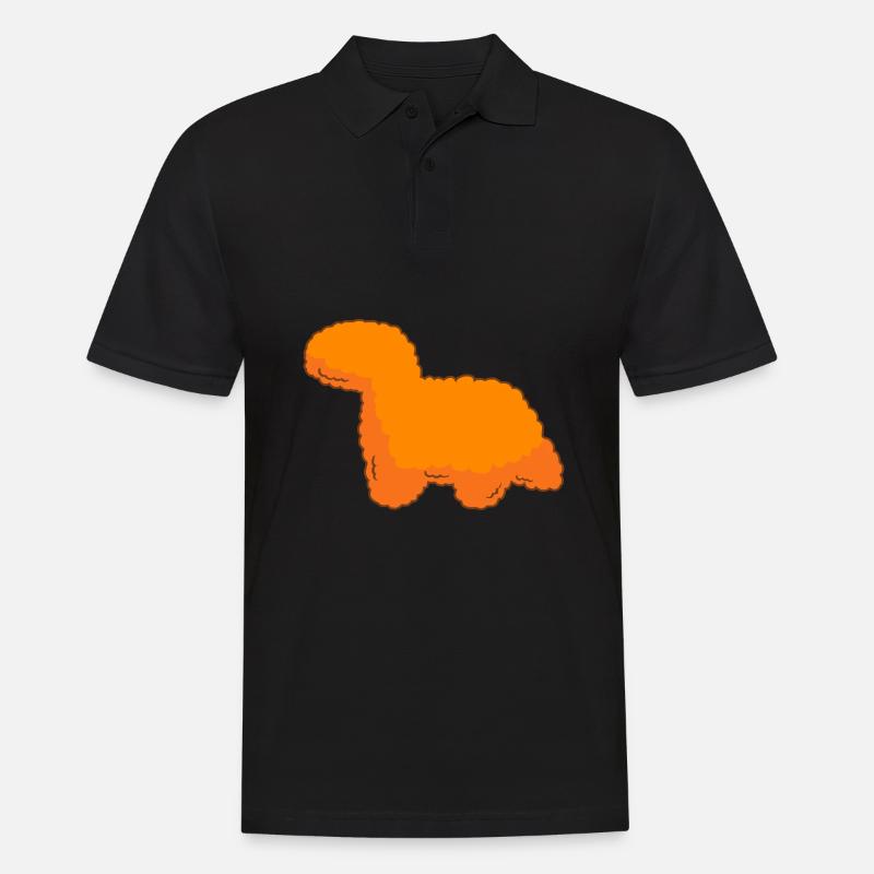 Chicken Nuggets - Männer Poloshirt - Schwarz
