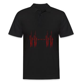Choreograph Tanzlehrer - Männer Poloshirt - Schwarz - Vorne - Kai (181cm)