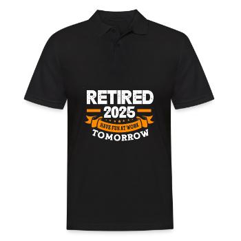 Pension 2025 Retirement 2025 Pensioner Pensioner Pensioner - Men's Polo Shirt - black - Front - Kai (181cm)
