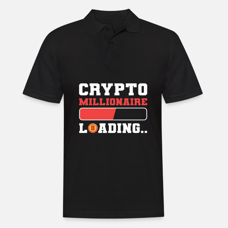 Bitcoin Millionär - Männer Poloshirt - Schwarz