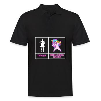 Enseignants de collège - Polo Homme - noir - Devant - Kai (181cm)