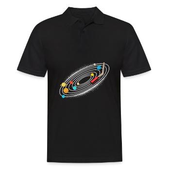 Universe Solar System - Men's Polo Shirt - black - Front - Kai (181cm)