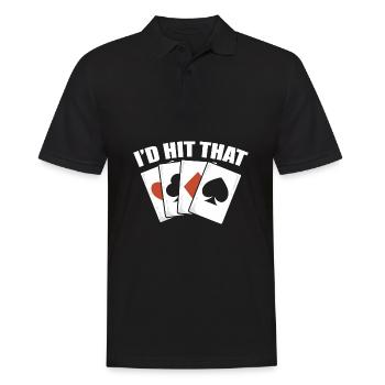 Blackjack Black Jack - Männer Poloshirt - Schwarz - Vorne - Kai (181cm)
