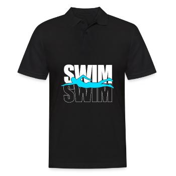 Natation Nageurs Piscine Moniteurs de natation - Polo Homme - noir - Devant - Kai (181cm)