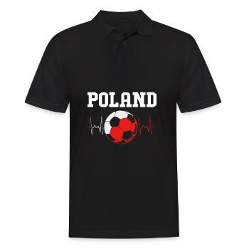 Polen Polnisch - Männer Poloshirt - Schwarz - Vorne - Kai (181cm)