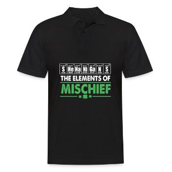 Shenanigan - Men's Polo Shirt - black - Front - Kai (181cm)