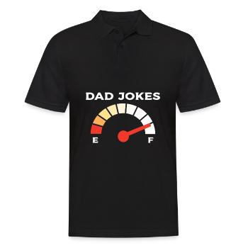 Dad Joke Father's Day Funny Sayings - Men's Polo Shirt - black - Front - Kai (181cm)