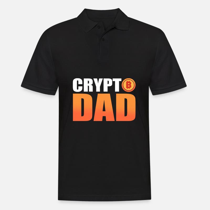 Bitcoin - Männer Poloshirt - Schwarz