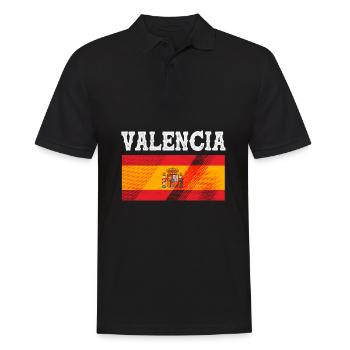 Spanisch Valencia - Männer Poloshirt - Schwarz - Vorne - Kai (181cm)