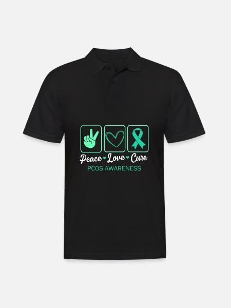 Pcos-Bewusstsein - Männer Poloshirt - Schwarz